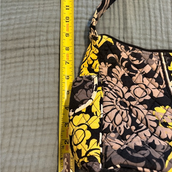 Vera Bradley Yellow and Black Floral Crossbody Bag - Picture 6 of 7
